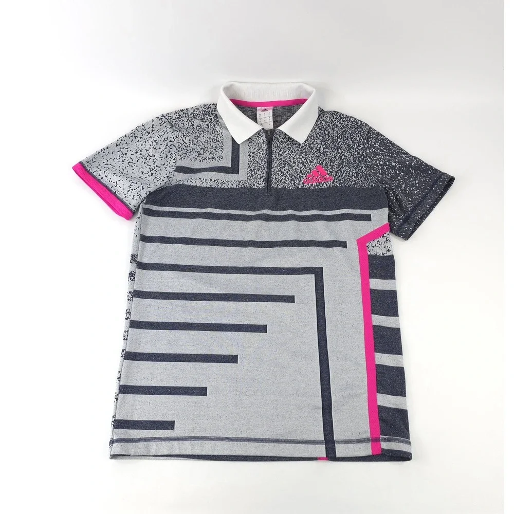 ADIDAS Tennis Collared Seasonal Polo Shirt Men's XS Zip Up Collar CY3334